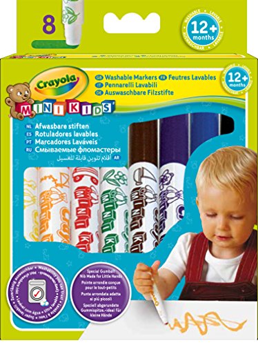 Crayola Mini Kids - Loisirs Créatifs - 8 feutres lavables - dès 1 an Crayola Mini Kids - Loisirs Créatifs - 8 feutres lavables - dès 1 an