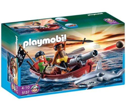PLAYMOBIL 5137 - Barque des pirates avec requin-marteau PLAYMOBIL 5137 - Barque des pirates avec requin-marteau