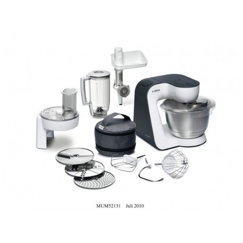 Bosch MUM52131 Robot Kitchen Machine Compacte Blanc/Gris Bosch MUM52131 Robot Kitchen Machine Compacte Blanc/Gris