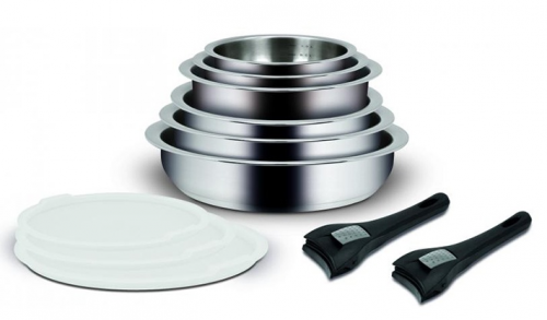 Set de cuisson Inox 18/10 à poignée amovible Set de cuisson Inox 18/10 à poignée amovible