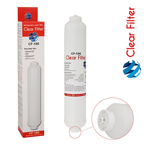 Filtre universel pour frigo américain - Clear Filter CF-100 filtre à eau de remplacement pour Daewoo DD-7098, DD7098, Samsung DA29-10105J / HAFEX/EXP, HAF-EX/XAA, WSF100, Magicfilter, BL9808 Filtre universel pour frigo américain - Clear Filter CF-100 filtre à eau de remplacement pour Daewoo DD-7098, DD7098, Samsung DA29-10105J / HAFEX/EXP, HAF-EX/XAA, WSF100, Magicfilter, BL9808