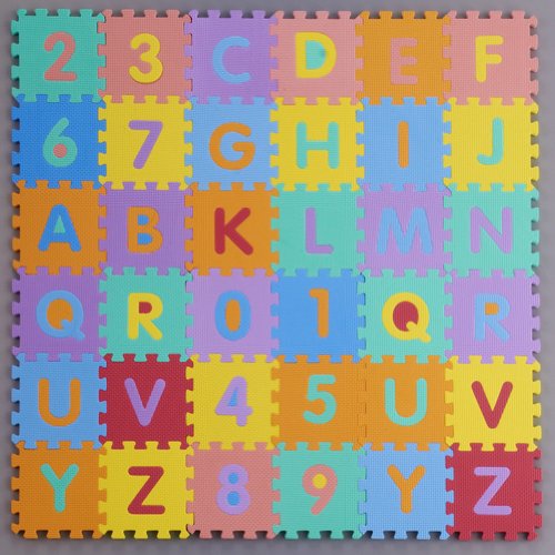 Puzzle Tapis Mousse Bébé Alphabet Et Chiffres 5 x 5 cm Enfant Bas Age Puzzle Tapis Mousse Bébé Alphabet Et Chiffres 5 x 5 cm Enfant Bas Age