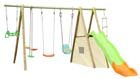 Amca - te902p1 - Portique bois 8 jeux 2.3m TOPWOOD Amca - te902p1 - Portique bois 8 jeux 2.3m TOPWOOD