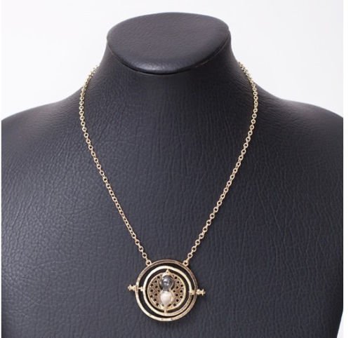 Island Gifts - Granger Time-Turner collier pendentif 18K l'or de Harry Potter Hermione tournant plaqué Island Gifts - Granger Time-Turner collier pendentif 18K l'or de Harry Potter Hermione tournant plaqué