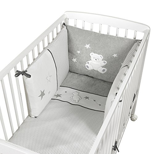 Câlin Câline Tour de Lit Modulable Rêveur Gris Câlin Câline Tour de Lit Modulable Rêveur Gris