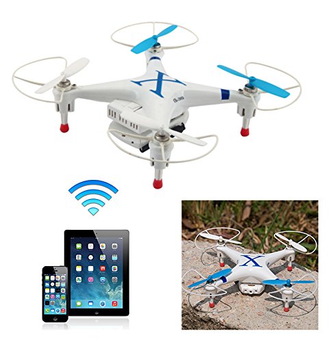 BlueBeach Quadcopter CX30W 4 canaux 3D Gyro UFO Drone avec WIFI Caméra-Compatible avec IOS seulement (Bleu) BlueBeach Quadcopter CX30W 4 canaux 3D Gyro UFO Drone avec WIFI Caméra-Compatible avec IOS seulement (Bleu)