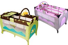 Lit bébé parapluie 3 en 1 avec matelas et accessoires Lit bébé parapluie 3 en 1 avec matelas et accessoires