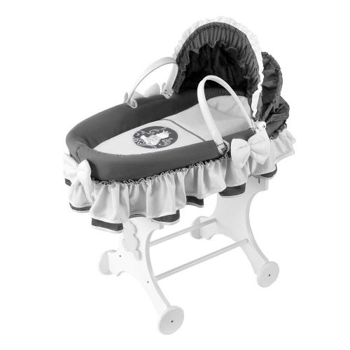Câlin Câline Couffin Capote Harry Blanc/Anthracite Câlin Câline Couffin Capote Harry Blanc/Anthracite