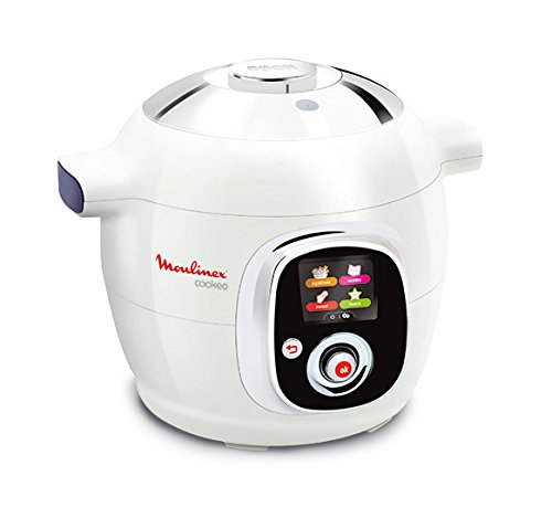 Moulinex CE704110 Intelligent Cookeo Multicuiseur avec 100 Recettes Blanc/Finition Chromé Moulinex CE704110 Intelligent Cookeo Multicuiseur avec 100 Recettes Blanc/Finition Chromé