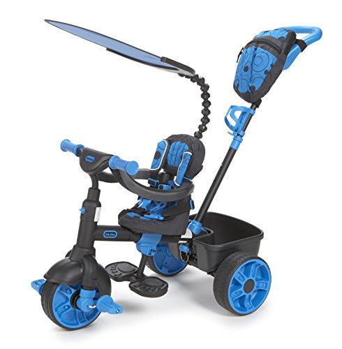 Little Tikes - 634338E4 - Tricycle - 4 En 1 Deluxe Néon Bleu/Noir Little Tikes - 634338E4 - Tricycle - 4 En 1 Deluxe Néon Bleu/Noir
