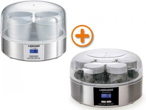 PACK : Yaourtière (7pots - 13W) - LAGRANGE Fromagère (7W) Programmable - Lagra PACK : Yaourtière (7pots - 13W) - LAGRANGE Fromagère (7W) Programmable - Lagra