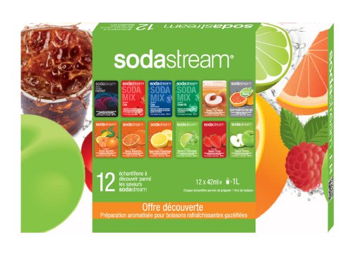 Sodastream 30061138 12 Saveurs pour Machine à Soda Offre Decouverte Sodastream 30061138 12 Saveurs pour Machine à Soda Offre Decouverte