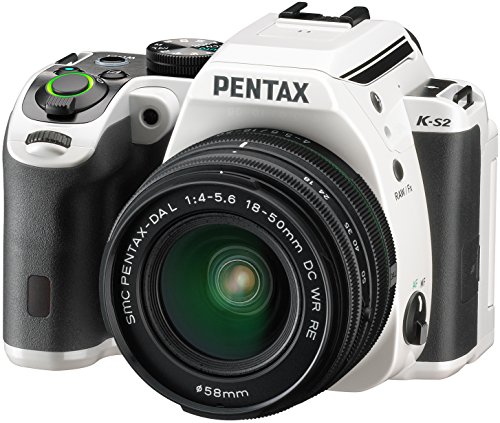 Pentax K-S2 Appareil photo reflex numérique 3" (7,62 cm) 20 Mpix Wi-Fi HDMI USB Blanc/Noir + Objectif DAL 18-50 mm WR Pentax K-S2 Appareil photo reflex numérique 3" (7,62 cm) 20 Mpix Wi-Fi HDMI USB Blanc/Noir + Objectif DAL 18-50 mm WR