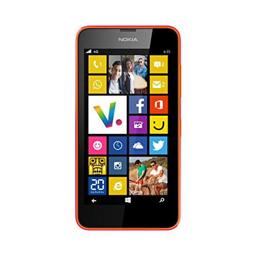 Nokia Lumia 635 Smartphone débloqué 4G (Ecran: 4.7 pouces - 8 Go - Windows Phone 8.1) Orange Nokia Lumia 635 Smartphone débloqué 4G (Ecran: 4.7 pouces - 8 Go - Windows Phone 8.1) Orange