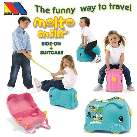 Molto - Valise Eléphant Smillet Molto 36m+ - 9536 - Bleu Molto - Valise Eléphant Smillet Molto 36m+ - 9536 - Bleu