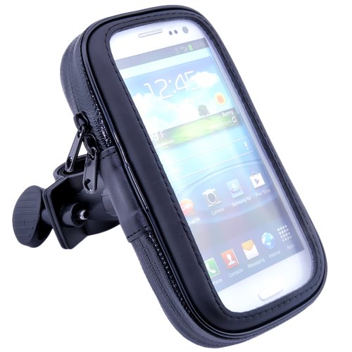 VicTsing Support avec étui étanche pour portable à monter sur un guidon de vélo/moto Compatible avec iPhone.Samsung Galaxy S4/S3/HTC One/M7/Nokia/Blackberry VicTsing Support avec étui étanche pour portable à monter sur un guidon de vélo/moto Compatible avec iPhone.Samsung Galaxy S4/S3/HTC One/M7/Nokia/Blackberry
