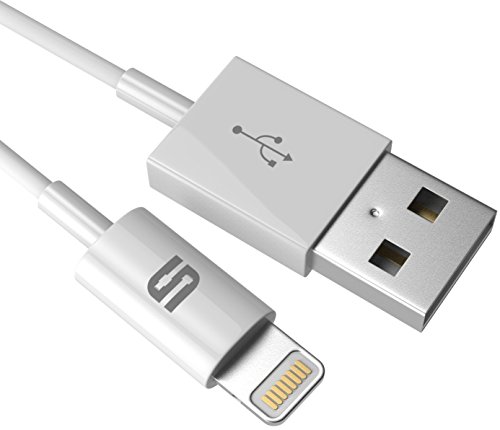 [MFI certifié Apple] Syncwire - Câble Lightning vers USB Certifié Apple - GARANTIE À VIE - pour iPhone 6 /6 Plus / 5 / 5C / 5S, iPad Air, iPad mini, iPod nano 7e génération, iPod Touch 5ème génération - Blanc - 3.3 ft / 1 m cable