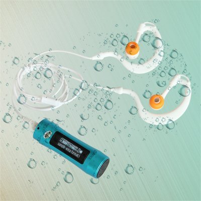 Tera Lecteur MP3 étanche en aluminium avec radio FM - 4 Go - affichage OLED fait pour l'eau Tera Lecteur MP3 étanche en aluminium avec radio FM - 4 Go - affichage OLED fait pour l'eau