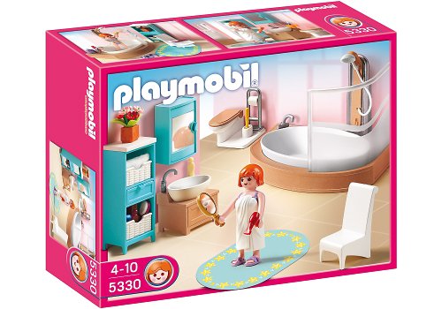 Playmobil - 5330 - Jeu de construction - Salle de bains avec baignoire et pare-douche Playmobil - 5330 - Jeu de construction - Salle de bains avec baignoire et pare-douche
