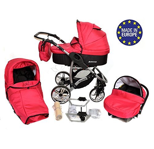 ALLIVIO - Landau pour bébé + Siège Auto - Poussette - Système 3en1, incluant sac à langer et protection pluie et moustique ALLIVIO - Landau pour bébé + Siège Auto - Poussette - Système 3en1, incluant sac à langer et protection pluie et moustique