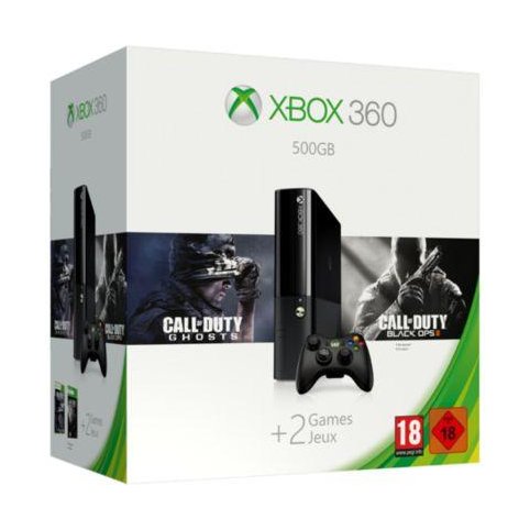  CONSOLE DE JEU MICROSOFT XBOX 360 500GO   2 Jeux Call of Duty : Ghosts & Black OPS 2 Microsoft  