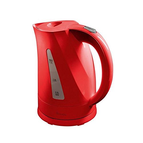 Bouilloire sans fil rouge 1,7L DOM298R