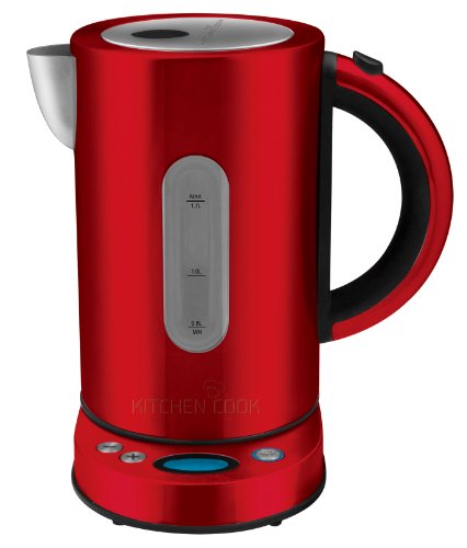 Harper Coffntea Bouilloire Electrique avec Ecran Sélecteur de Température Inox Rouge 1,7 L Harper Coffntea Bouilloire Electrique avec Ecran Sélecteur de Température Inox Rouge 1,7 L