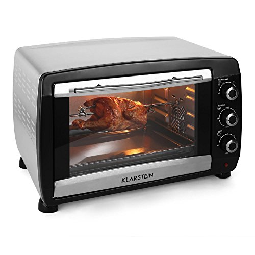 Klarstein Omnichef - Mini four de 45L avec nombreux accessoires (2000W, grill, broche) - noir Klarstein Omnichef - Mini four de 45L avec nombreux accessoires (2000W, grill, broche) - noir