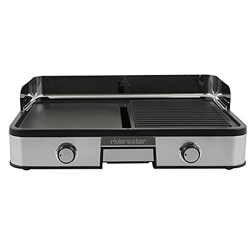Riviera & Bar QC452A Plancha Electrique Inox 53,5 x 36,5 x 16 cm