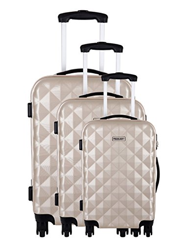 Travel One Set de 3 Valises - HANOI SABLE - Taille S+M+XL- Système 360 + Roues silencieuses - Ultra light - Grande contenance - LIVRAISON GRATUITE Travel One Set de 3 Valises - HANOI SABLE - Taille S+M+XL- Système 360 + Roues silencieuses - Ultra light - Grande contenance - LIVRAISON GRATUITE