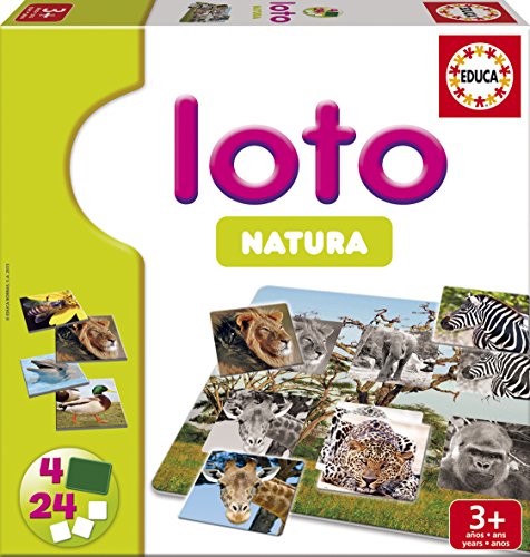 Educa Borras - 15880 - Jeu Educatif - Loto Natura Educa Borras - 15880 - Jeu Educatif - Loto Natura