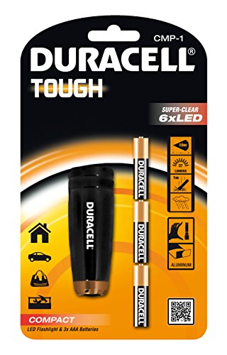 Duracell 00721 Lampe à Poche 6 LEDs 9,1 x 2 cm Duracell 00721 Lampe à Poche 6 LEDs 9,1 x 2 cm