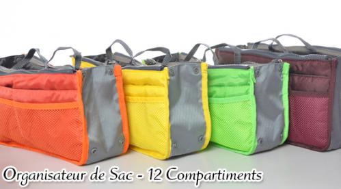 Organisateurs de Sac de 12 Compartiments