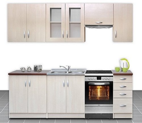 Cuisine equipee complete de 2m60 OCELIA Cuisine equipee complete de 2m60 OCELIA
