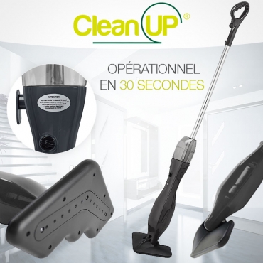 Balai Multivapeur 2 en 1 Initial Gris Clean Up® Balai Multivapeur 2 en 1 Initial Gris Clean Up®