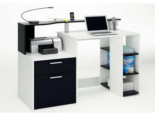 BUREAU Coloris blanc et noir BUREAU Coloris blanc et noir