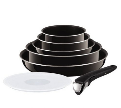 Tefal L4758902 Ingenio - Batterie de cuisine Set de 7 Pièces Aluminium Email Noir Pailleté : 2 Casseroles (18/20 cm) 2 poêles (22/28 cm) 1 sauteuse (24cm) 1 couvercle (24cm) 1 poignée Tefal L4758902 Ingenio - Batterie de cuisine Set de 7 Pièces Aluminium Email Noir Pailleté : 2 Casseroles (18/20 cm) 2 poêles (22/28 cm) 1 sauteuse (24cm) 1 couvercle (24cm) 1 poignée