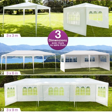 Tente de réception d'extérieur 3x3m / 3x6m / 3x9m Tente de réception d'extérieur 3x3m / 3x6m / 3x9m