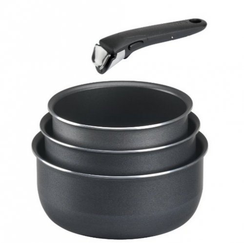 Tefal L0289502 Ingenio 5 Batterie de Cuisine Set de 4 Pièces Aluminium Gris Tefal L0289502 Ingenio 5 Batterie de Cuisine Set de 4 Pièces Aluminium Gris
