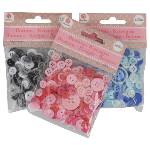 DecoTime boutons 152pcs DecoTime boutons 152pcs