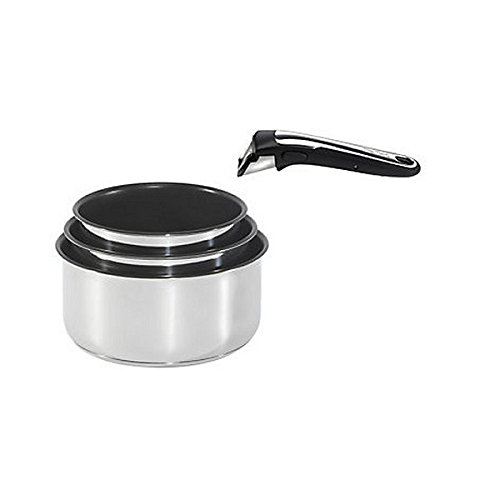 Tefal L9289502 Ingenio Inox AA Série 3 Casseroles + 1 Poignée Chrome Tefal L9289502 Ingenio Inox AA Série 3 Casseroles + 1 Poignée Chrome