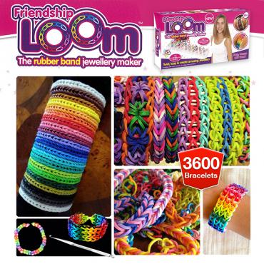 Kit Création Bracelets Rubber Band LOOM® 3600 élastiques Kit Création Bracelets Rubber Band LOOM® 3600 élastiques