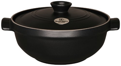 Emile Henry 714573 Faitout céramique Flame coloris noir Ø 25 cm 2,4 l Emile Henry 714573 Faitout céramique Flame coloris noir Ø 25 cm 2,4 l