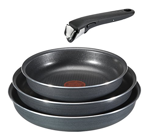 Tefal L0289602 Ingenio 5 Batterie de Cuisine Set de 4 Pièces Aluminium Gris Tefal L0289602 Ingenio 5 Batterie de Cuisine Set de 4 Pièces Aluminium Gris
