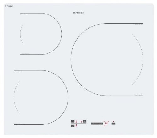 Brandt TI 118 W Table de Cuisson Induction 60 cm Blanc Brandt TI 118 W Table de Cuisson Induction 60 cm Blanc