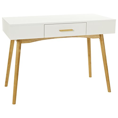 LOMOS n° 11 bureau-secrétaire en bois laqué blanc dans le design rétro scandinave LOMOS n° 11 bureau-secrétaire en bois laqué blanc dans le design rétro scandinave