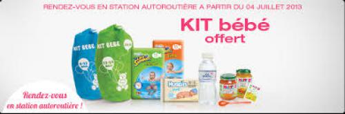 Kits bébé offert dans les stations Total