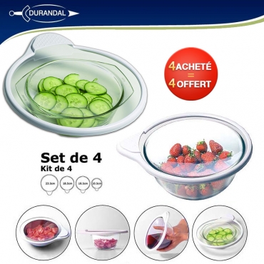 Couvercles Hermétiques Magic Durandal® achetez 4 et recevez 8 Couvercles Hermétiques Magic Durandal® achetez 4 et recevez 8
