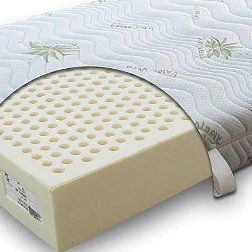 Boreal Latex Matelas 100% latex à 7 zones, amovible, lit simple 80x200