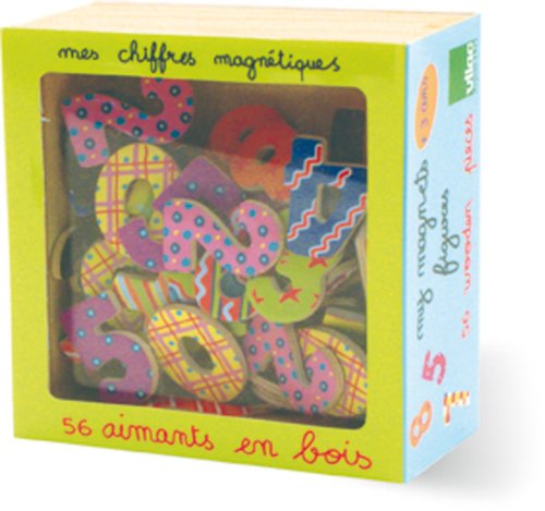 Vilac - Jouets en bois - Magnets chiffres 56 pcs